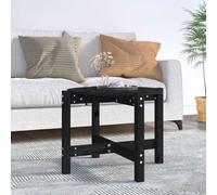 Générique Table Basse Bois Massif Pin Noir 62,5x45 cm | Plateau pratique pour boissons et deco, Cadre robuste et stable, Manuel de montage inclus