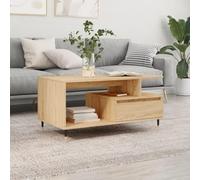 Générique Table Basse Chêne Sonoma 90x49x45 cm Bois d'ingénierie,Meubles,Tables,Tables Basses et Tables d'appoint,Tables Basses,Brun,23 KG,831015