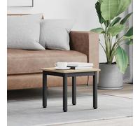 Générique Table Basse Sonoma 40 x 40 x 36 cm Bois Ingenierie | Design Epure Minimaliste, Pieds Metal Solides, Plateau Spacieux, Facile Nettoyage