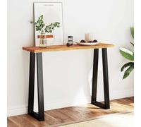 Générique Table Console à Live Edge 110x35x80 cm Bois d'acacia Solide,Meubles,Tables,Tables Basses et Tables d'appoint,Tables d'appoint,Brun,12.4 KG,353296