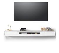 Générique Table Console de Rangement pour entrée, Table d'appoint étroite, Meuble TV Suspendu en Bois Massif, Centre multimédia Mural, Meuble TV Bas réglable pour Salon (120 x 240 cm)