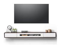 Générique Table Console de Rangement pour entrée, Table d'appoint étroite, Meuble TV Suspendu en Bois Massif, Meuble TV Mural Bas pour Salon et Divertissement à Domicile, 120 x 240 cm (180 cm).