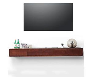 Générique Table Console de Rangement pour entrée, Table d'appoint étroite, Meuble TV Suspendu en Bois Massif, Meuble TV Mural Bas pour Salon, étagère TV Disponible en différentes Tailles de 120 à 240