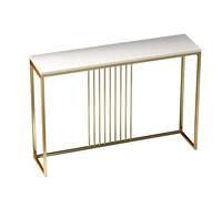 Générique Table Console d'entrée avec piètement en métal, idéale pour Le Couloir, Le Hall d'entrée ou Le Salon. Table Console rectangulaire Robuste au Design élégant et Peu encombrant.
