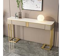 Générique Table Console d'entrée avec piètement en métal, idéale pour Le Couloir ou comme Meuble TV étroit. Étagère de Rangement à Placer derrière Le canapé. Dimensions : 120 x 35 x 85 cm.