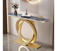 Générique Table Console d'entrée avec piètement en métal, idéale pour Un Couloir ou Un Hall d'entrée. Table d'appoint étroite avec étagère intégrée, Parfaite pour se Glisser derrière Un canapé. Table