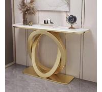 Générique Table Console d'entrée avec piètement en métal, idéale pour Un Couloir ou Un Hall d'entrée. Table d'appoint étroite avec étagère intégrée, Parfaite pour se Glisser derrière Un canapé. Table