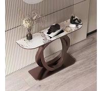 Générique Table Console d'entrée avec piètement en métal, idéale pour Un Couloir ou Un Hall d'entrée. Table d'appoint étroite avec étagère intégrée, Parfaite pour se Glisser derrière Un canapé. Table