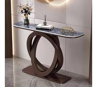 Générique Table Console d'entrée avec piètement en métal, idéale pour Un Couloir ou Un Hall d'entrée. Table d'appoint étroite avec étagère intégrée, Parfaite pour se Glisser derrière Un canapé. Table