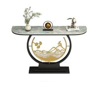 Générique Table Console, Table Console Italienne étroite et Luxueuse, élégante Table d'entrée en Dalle de Pierre avec Base Robuste pour Couloir, Salon, Chambre, Hall d'en