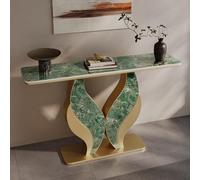Générique Table Console, Table Console Moderne pour entrée, Table de Couloir, canapé décoratif étroit et Long pour Salon ou Hall d'entrée (Or E, 150 cm/59 po)