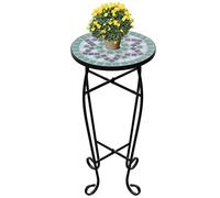 Générique Table d'appoint Mosaïque Vert et Blanc,Maison & Jardin,Pelouses & Jardins,Jardinage,Supports pour Plantes,Vert,4 KG,41130