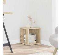 Générique Table d'appoint Rustique en Chêne Sonoma - Design Compact 33x33x34 5 cm pour Salon & Chambre - Table d'angle Pratique et Élégante avec Espace de Rangement