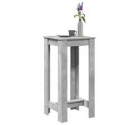 Générique Table De Bar Gris Beton 51x50x103.5 Cm Bois Ingenierie | Surface Lisse Facile Nettoyer, Fixation Murale Incluse, Pour Cuisine Salon Salle A Manger