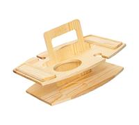 Générique Table de Rangement en Bois Portable Pliable pour Bouteilles de vin Fruits Pique-niques en Plein air à Boissons en Bois Portable Plateau de Service de fête élégant