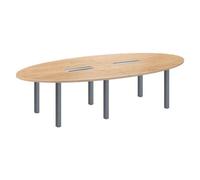 Générique Table de réunion modulaire chêne Clair Exprim (Anthracite)