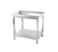 Générique Table INOX Centrale Professionnelle 70 x 60 cm - avec Étagère - Plan de Travail Cuisine