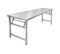 Générique Table INOX Pliante Professionnelle - 2000 × 600 mm