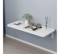 Générique Table Murale Pliante Gain de Place avec abattants, Table de Cuisine et de Bar compacte et Pliable, Plateau Extensible, Bureau Suspendu (80 x 30 cm) pour Petits espaces
