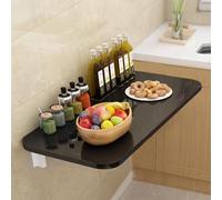 Générique Table Murale Pliante pour Petits espaces, Bureau Multifonctionnel pour buanderie et Bureau à Domicile, Table de Bar en Bois Peu encombrante, établi Mural Pliable