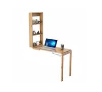 Générique Table Pliable Murale, Bureau D'ordinateur À Domicile | Établi en bois robuste pouvant contenir jusqu'à 330 lb for buanderie/cuisine domestique(Color2,100x50cm)
