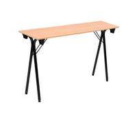 Générique Table Pliante de Formation L 120 x P 40 chêne Clair (Chêne Clair, L 120 X P 40 cm, Blanc)