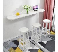 Générique Table Pliante Murale à abattants, établi Polyvalent et Peu encombrant, Table de Salle à Manger et de Bar Extensible, Table Pliante compacte pour buanderie (Blanche, 80 x 40 cm)