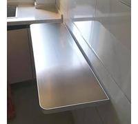 Générique Table Pliante Murale en Acier Inoxydable, Bureau Rabattable Compact, Gain de Place