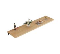 Générique Table Pliante Murale en Bois, Établi Robuste | Avec supports d'étagère pliables en métal, peut contenir jusqu'à 330 lb for la buanderie/cuisine domestique(100x40cm)