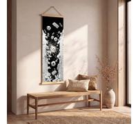 Générique Tableau Decoration Murale 3D Football Impression sur Toile, Cadre Decoration Murale Salon Thème Sportif Mur de Briques Poster Mural, Tableau Salon Moderne Cool Explosion Chambre 25x75 cm