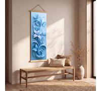 Générique Tableau Decoration Murale Avec Cadre Illusion 3d'optique Papillon Impression Sur Toile Esthétique Fleur Affiche Peinture Decor Moderne Floral Maison pour Salon Chambre 30x90 cm