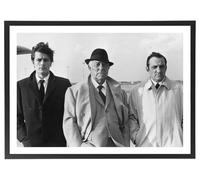 Générique Tableau Film Le Clan des Siciliens affiche 70 x 50 cm noir et blanc cadre inclus