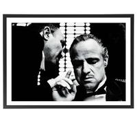 Générique Tableau film Le Parrain affiche noir et blanc 70 x 50 cm cadre inclus