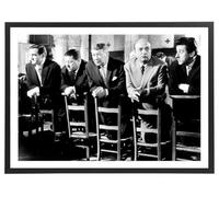 Générique Tableau les tontons flingueurs 70 x 50 cm affiche HD avec cadre en bois noir inclus