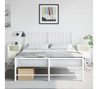 Générique Tables de Chevet industrielles 2 pcs Blanc 36x39x60,5 cm Acier Robuste avec Grand Espace de Rangement, Table d'appoint multifonctionnelle pour Salon ou Bureau