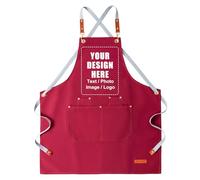 Générique Tablier Personnalisé avec Image & Texte, Tablier Cuisine Barbecue Homme Femme, Imperméable & Taille Ajustable