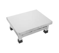 Générique Tabouret Acier Inoxydable Compact et Antidérapant, Tabouret Argent pour Salle de Bain 31x24x12 Cm, Marchepied pour Usage Médical et Restrooms