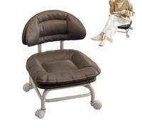 Générique Tabouret Bas Roulant avec - Petite Chaise Compacte À roulettes | Tabouret À Bas Roulant | Pour Atelier Maison Garage Studio Bureau Nettoyage Pédicure Artisanat