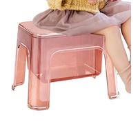 Générique Tabouret de Bain Chaise Transparente Portable avec Rangement | Siège pour douche Pour rangement d'angle, maison, salon, chambre