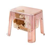 Générique Tabouret de Douche Chaise Transparente Portable avec Rangement | Petit Banc pour Douche pour Salle de Bain, Cuisine, Rangement Coin Salon