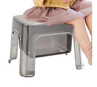 Générique Tabouret de Douche Chaise Transparente Portable avec Rangement | Siège de Douche Utilisation Multiple : Cuisine,