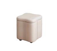 Générique Tabouret De Vanité avec Rangement for Chambre À Coucher, Poufs en Forme Fleurs Repose-Pieds, for Salon, Assemblage Facile(Color4)