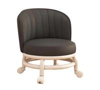 Générique Tabouret Roulant Ergonomique Souple Confortable imperméable | Tabouret bas pivotant, petite chaise pour maison séjour cuisine salle de bain bureau magasin garage salon travail dortoir
