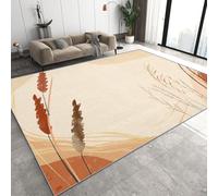 Générique Tapis 140x200 cm Imitation Cachemire Doux Motif 3D Usine Antidérapant Lavable Machine et Main Nettoyage Facile Minimalisme Bohème Grand Tapis Chambre et Salon Familial 1K-52