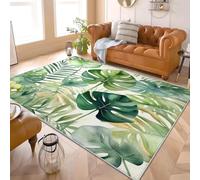 Générique Tapis Antidérapant Lavable Antifouling 120x180 cm, Tropical Usine Monstera DéLicieuse À Poils Courts Tapis pour Salon, Chambre À Coucher, Vert Paillasson Doux Chambre d'enfant Décoration