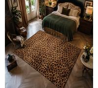 Générique Tapis Carré,Beige rétro, Noir, Marron, 120 x 120 cm, Lavable Tapis pour Chambre Salon Cuisine Bureau Protection du Sol,Facile à Nettoyer,