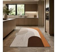 Générique Tapis Carré,Taupe Moderne, Marron, Blanc, Beige, 100 x 100 cm, Tapis Poils Ras Lavable Antidérapant pour Salon Décoratif Canapé Chambre Entrée Salle Couloir