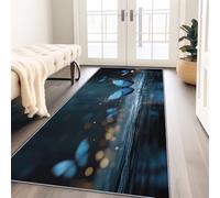 Générique Tapis Couloir Long 80 x 180 cm Antidérapant, Onirique Animal Papillon Pois Tapis de Passage Lavable en Machine pour Cuisine, Chambre, Balcon, Doux Poil Ras Descente de Lit Decoration, Foncé