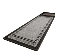 Générique Tapis Cuisine Antidérapant，Tapis De Cuisine Anti-Fatigue, Lot De 2, Bordure À Chevrons, Antidérapants, Imperméables Et Résistants Aux Taches, pour Évier Ou Buanderie, Gris, 45 X 180 Cm