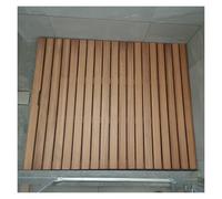 Générique Tapis de Bain en Bois de Teck surélevé, Grande Plateforme à Lattes pour Douche de Luxe antidérapante, 30 32 34 36 Pouces, Sol de Douche extérieur pour Personnes âgées/Spa, Tapis d'